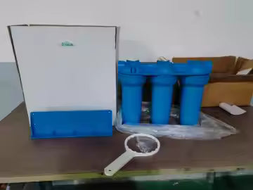 Porta Filtro Triple Azul 10" Conexión 3/4"