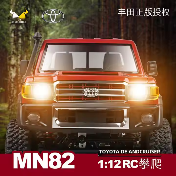 MN82  Camioneta Toyota Land Cruiser 4x4 Auto a Control Remoto Escala 1:12