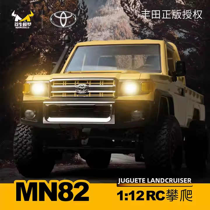 MN82  Camioneta Toyota Land Cruiser 4x4 Auto a Control Remoto Escala 1:12