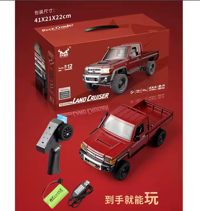 MN82  Camioneta Toyota Land Cruiser 4x4 Auto a Control Remoto Escala 1:12